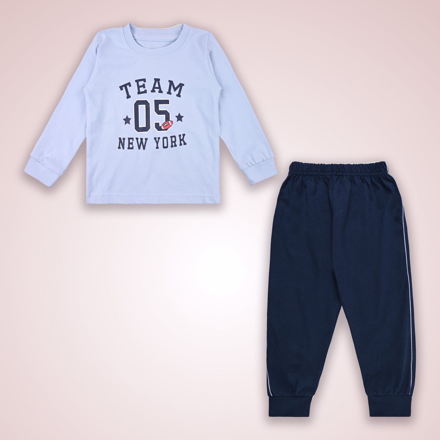 Boys Printed T-Shirt and Pant Clothing Set