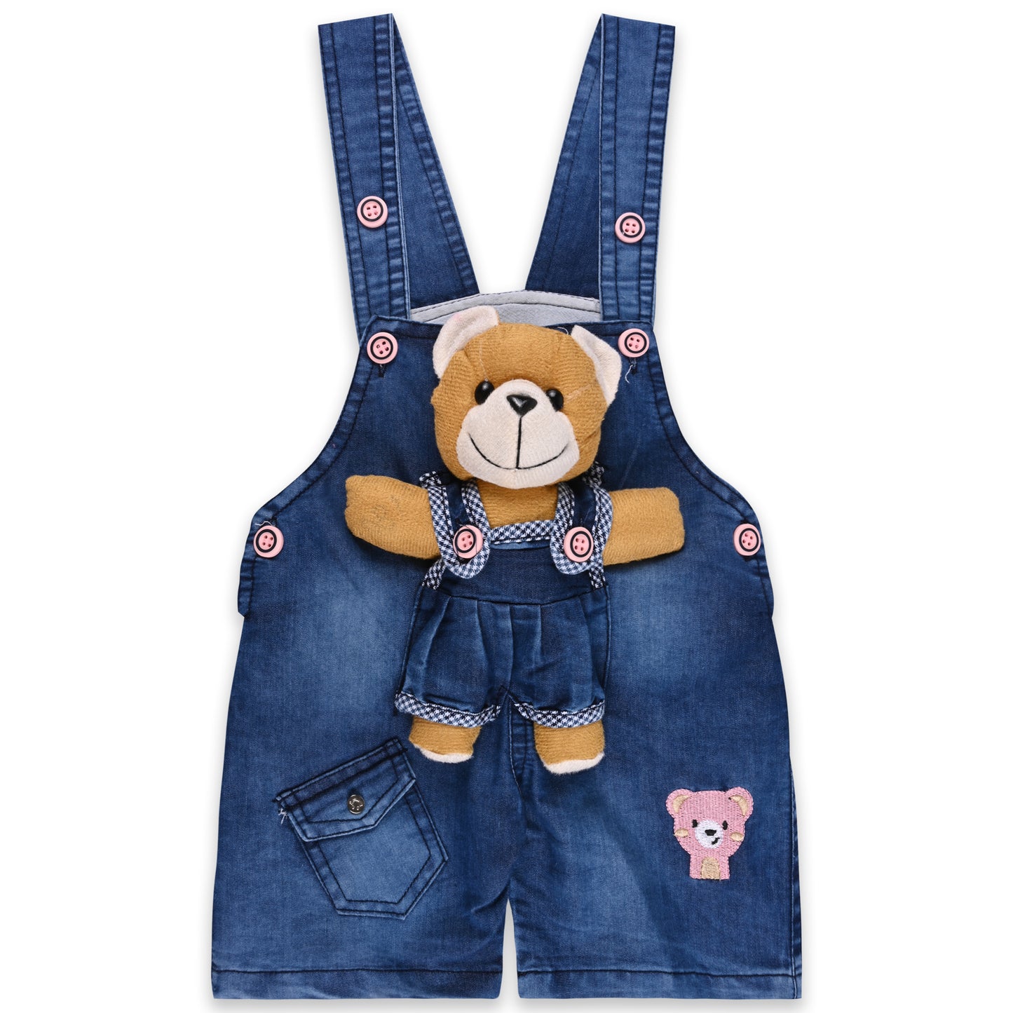 Baby Boys Applique T-Shirt and Shorts Dungaree Set