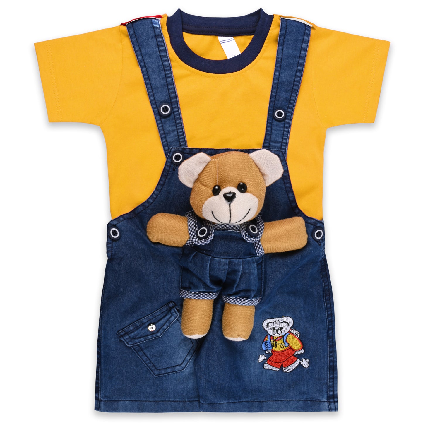 Baby Boys Applique T-Shirt and Shorts Dungaree Set