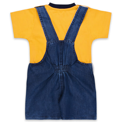 Baby Boys Applique T-Shirt and Shorts Dungaree Set