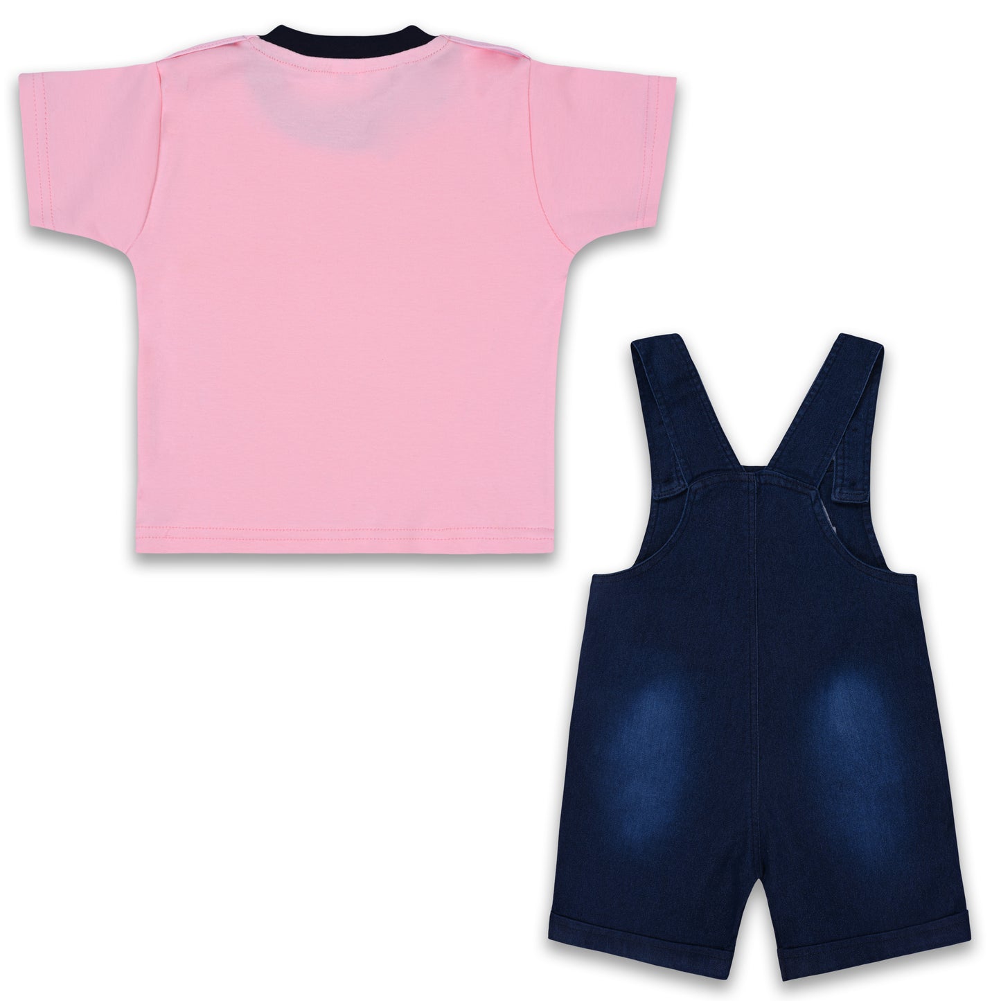 Baby Boys Applique T-Shirt and Shorts Dungaree Set