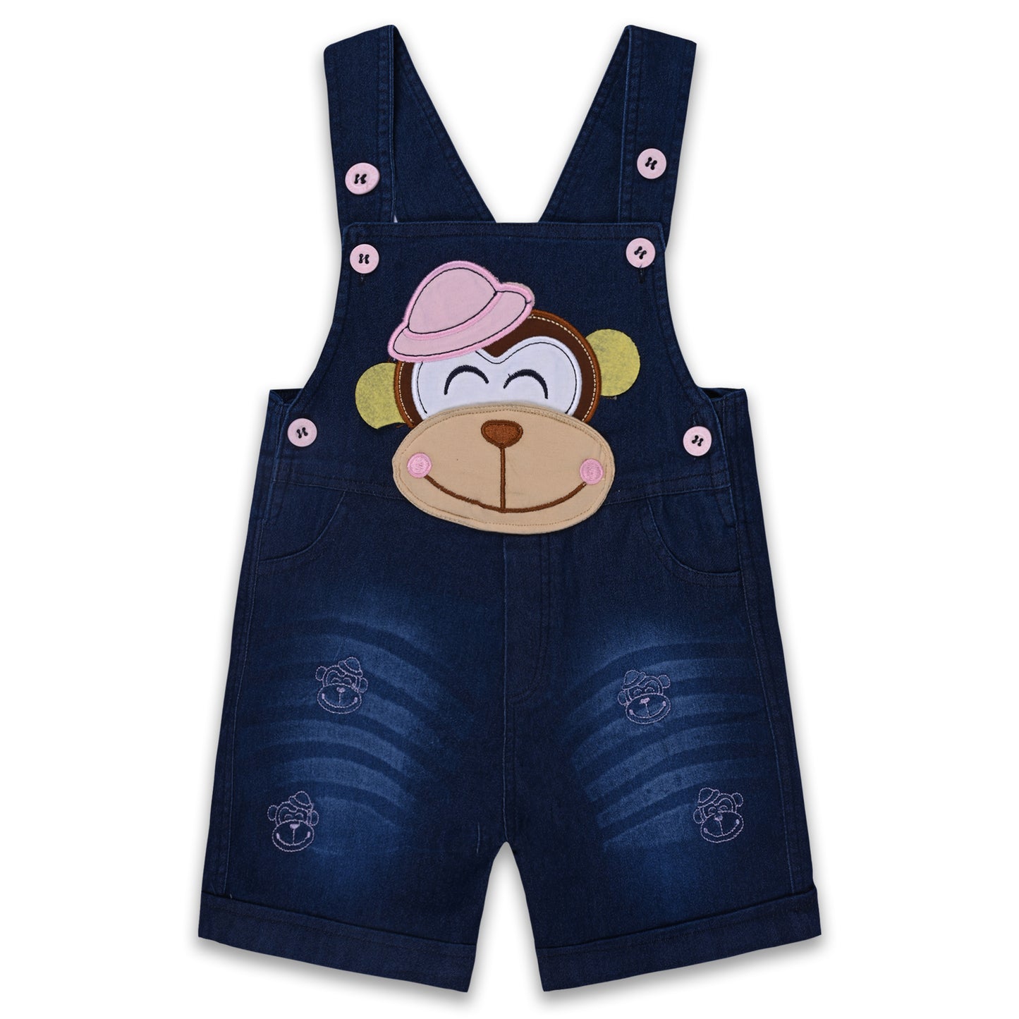 Baby Boys Applique T-Shirt and Shorts Dungaree Set