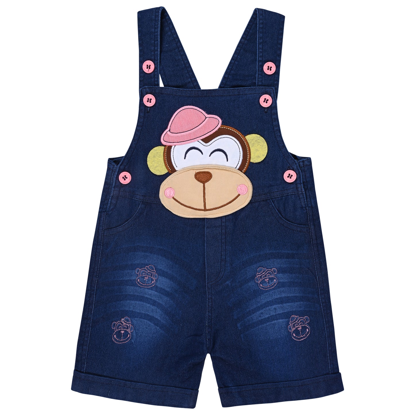 Baby Boys Applique T-Shirt and Shorts Dungaree Set