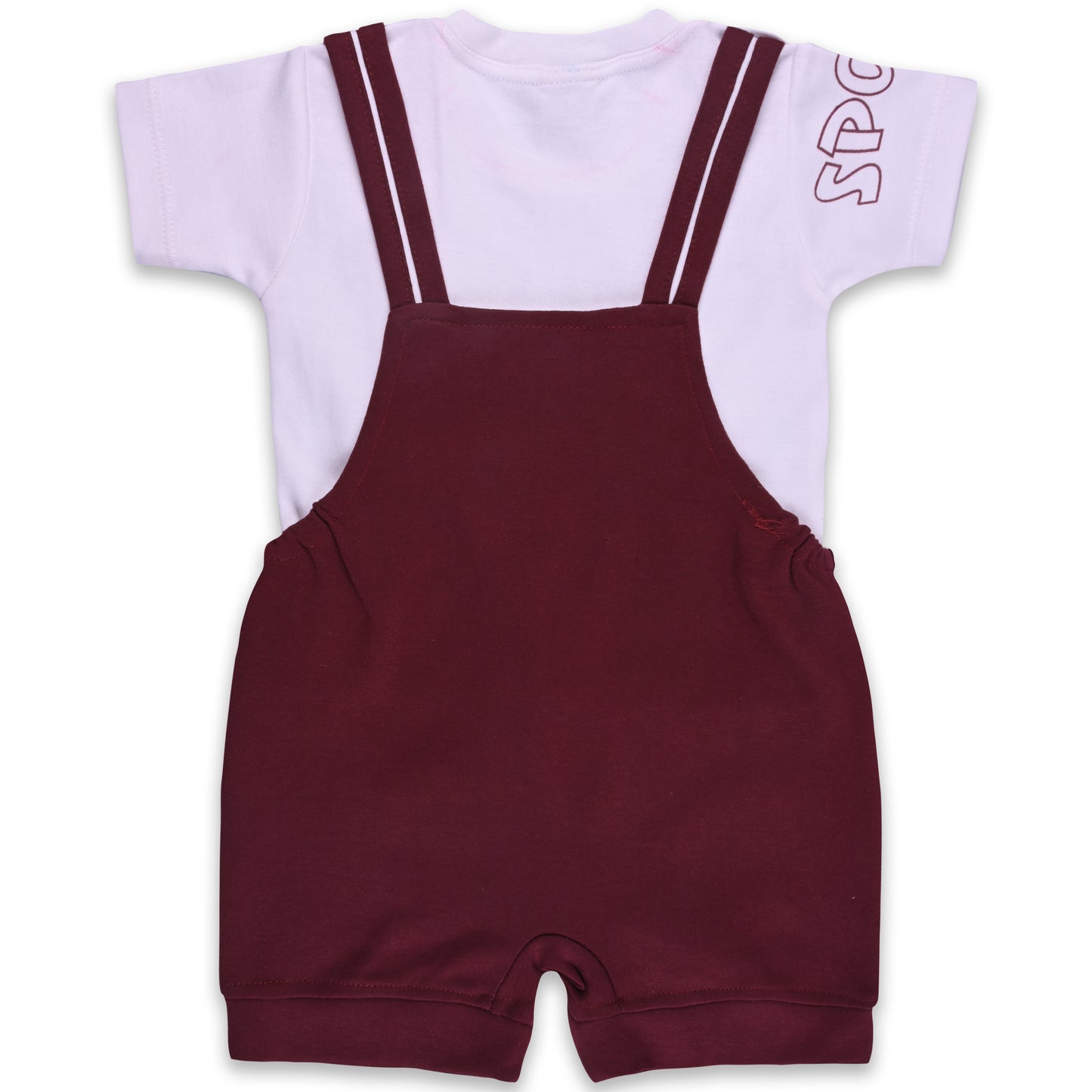 Baby Boys Striped T-Shirt and Short Dungaree Set