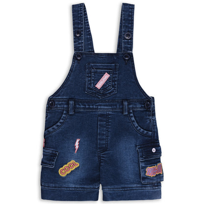 Baby Boys Striped T-Shirt and Shorts Dungaree Set