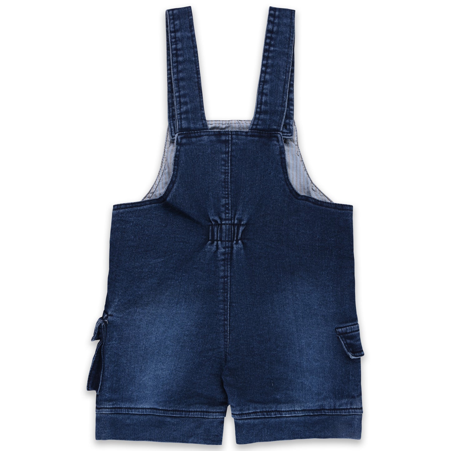 Baby Boys Striped T-Shirt and Shorts Dungaree Set