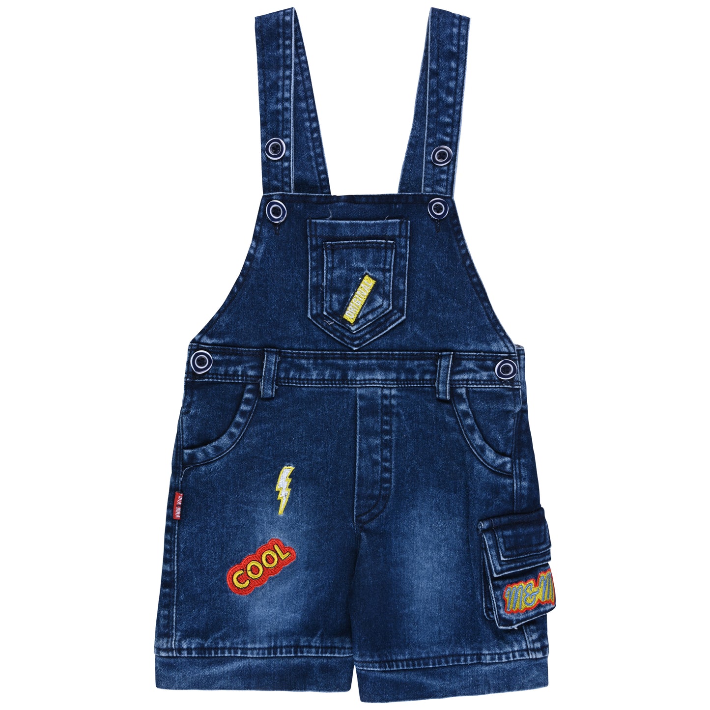 Baby Boys Striped T-Shirt and Shorts Dungaree Set