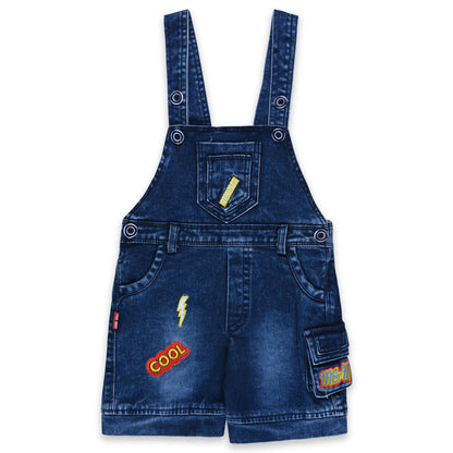 Baby Boys Striped T-Shirt and Shorts Dungaree Set