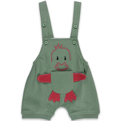 Baby Boys Applique T-Shirt and Shorts Dungaree Set