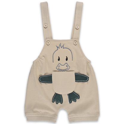 Baby Boys Applique T-Shirt and Shorts Dungaree Set