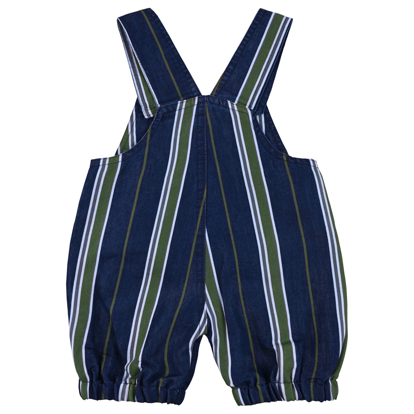 Baby Boys Striped T-Shirt and Shorts Dungaree Set