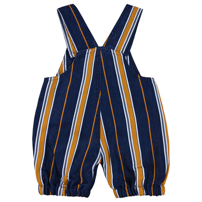 Baby Boys Striped T-Shirt and Shorts Dungaree Set