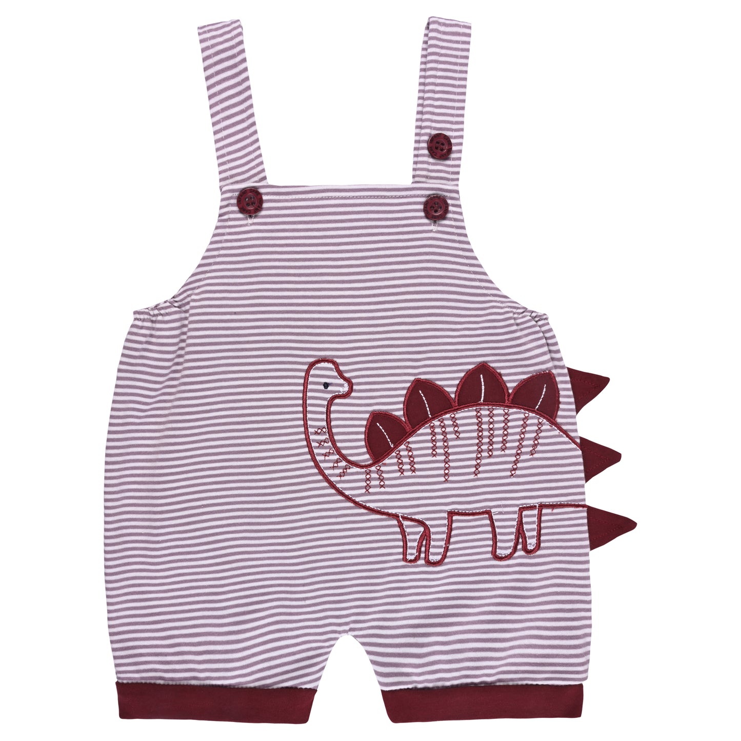 Baby Boys Striped T-Shirt and Shorts Dungaree Set