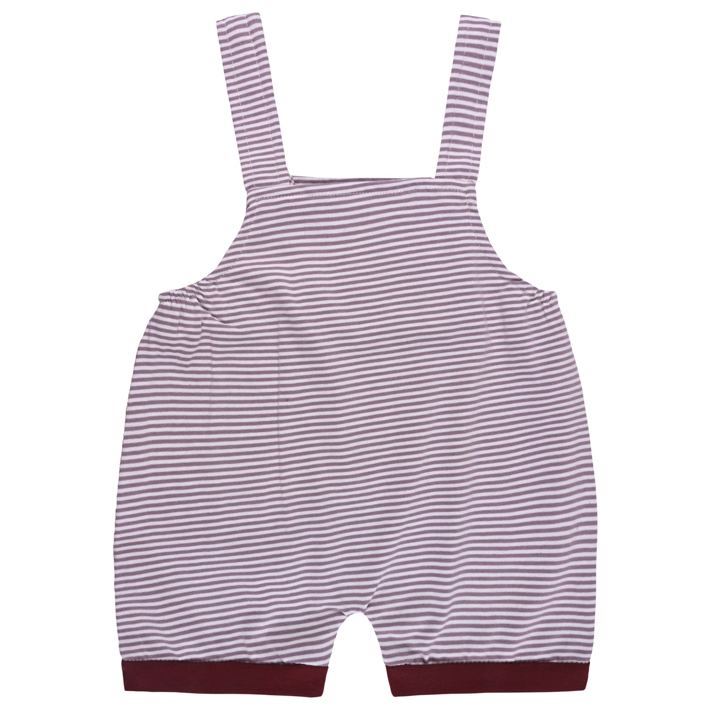 Baby Boys Striped T-Shirt and Shorts Dungaree Set