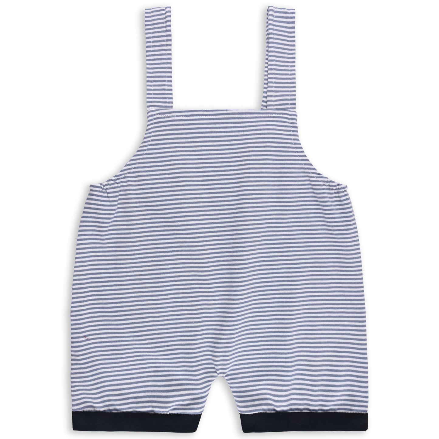 Baby Boys Striped T-Shirt and Shorts Dungaree Set