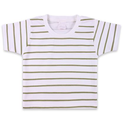 Baby Boys Striped T-Shirt and Shorts Dungaree Set