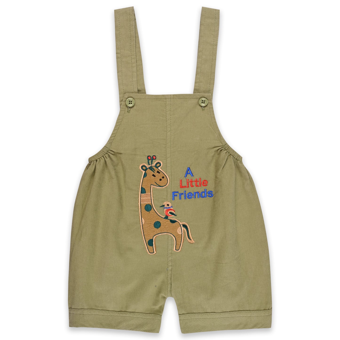 Baby Boys Striped T-Shirt and Shorts Dungaree Set