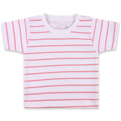 Baby Boys Striped T-Shirt and Shorts Dungaree Set