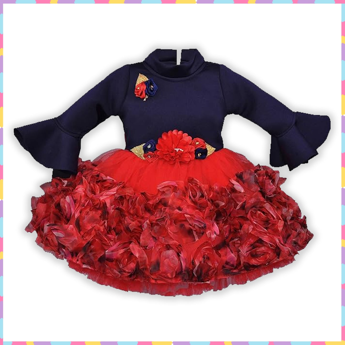 Baby Girls Dress Birthday Frocks for Girls