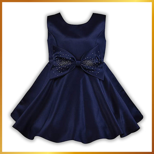 Embellished Bow Detail Party Wear Dress