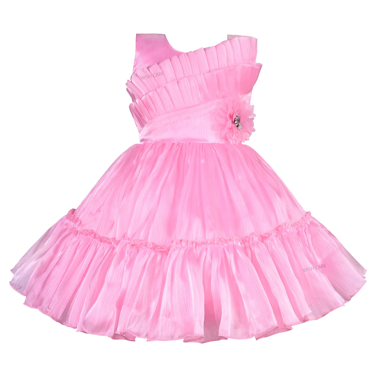 Girls Floral Embellished Designer Party Dress