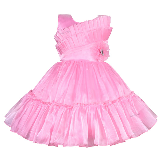 Girls Floral Embellished Designer Party Dress