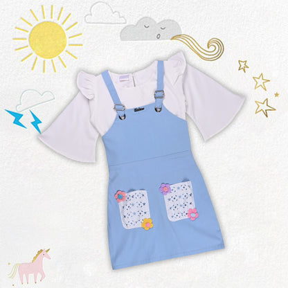 Girls Dungaree Set