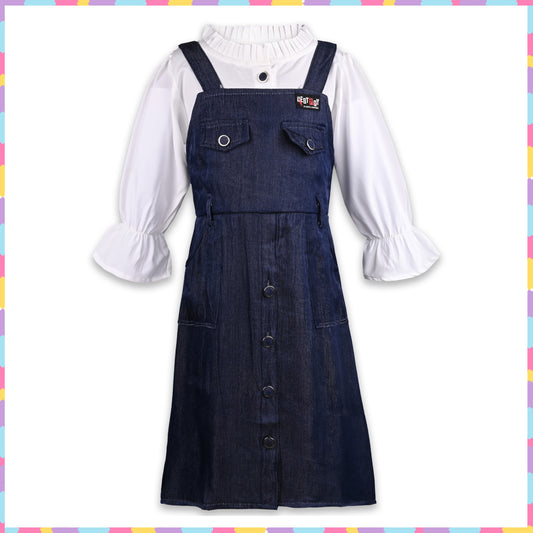 Girls Dungaree Set