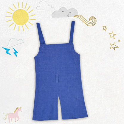 Girls Casual Top and Dungaree Set