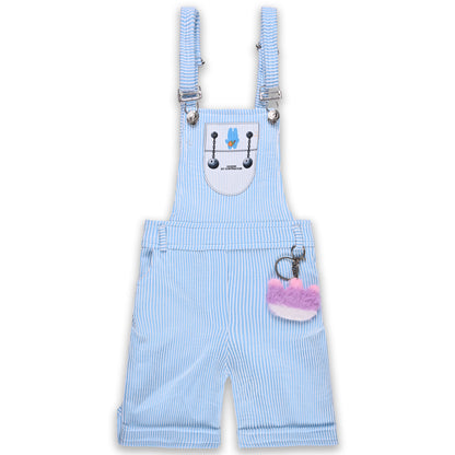 Girls Striped Top and Dungaree Set