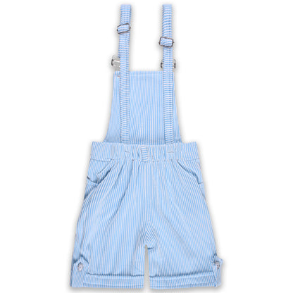 Girls Striped Top and Dungaree Set