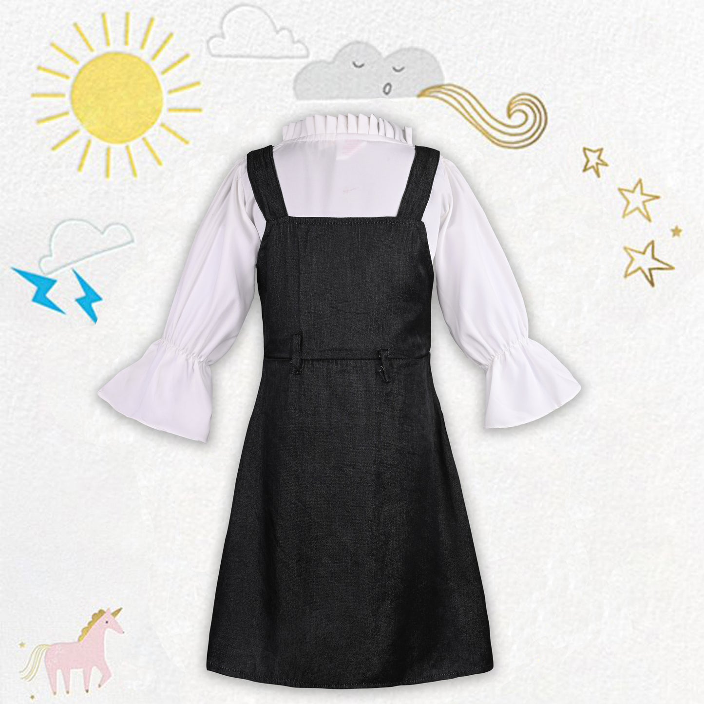 Girls Dungaree Set