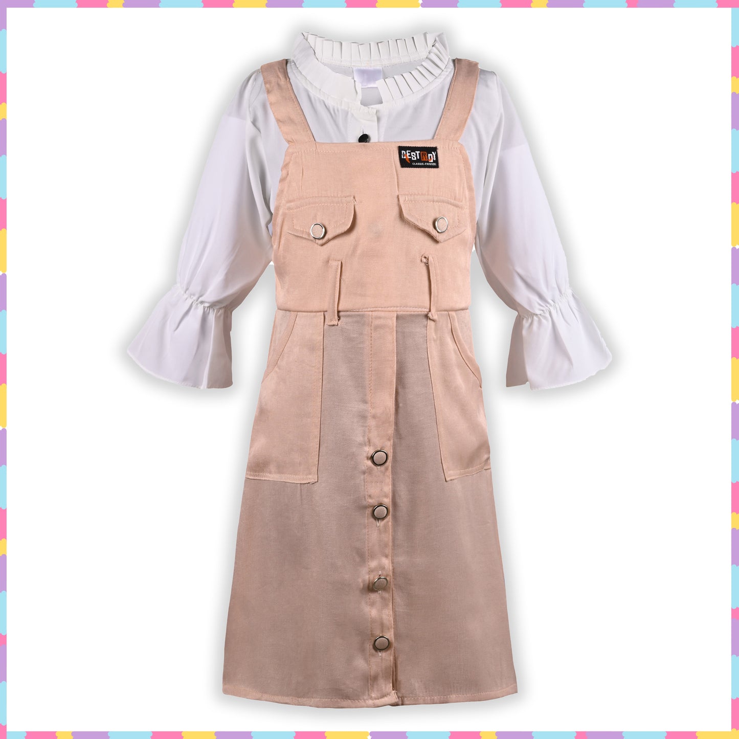 Girls Dungaree Set