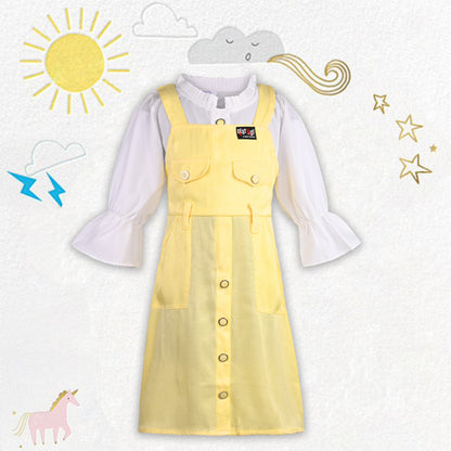 Girls Dungaree Set