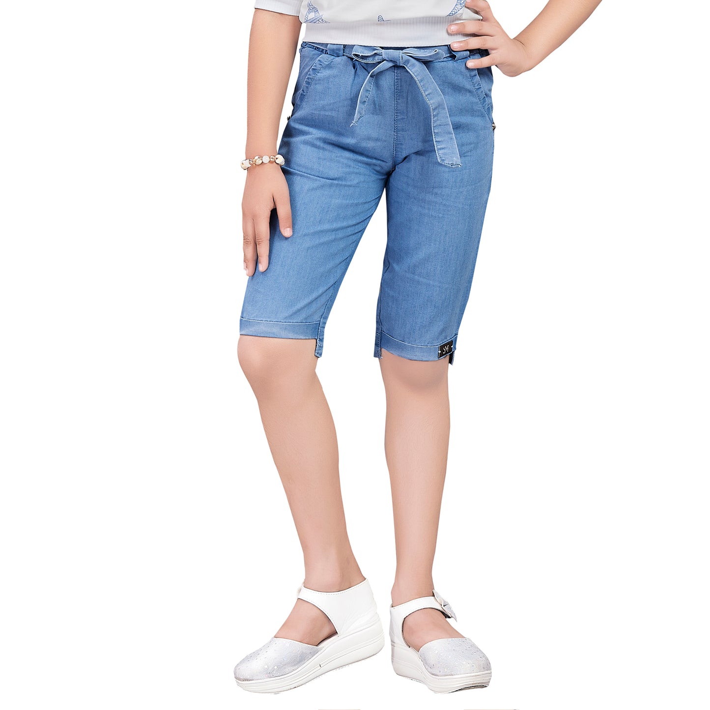 Girls Clean Look Mid-Rise Jeans