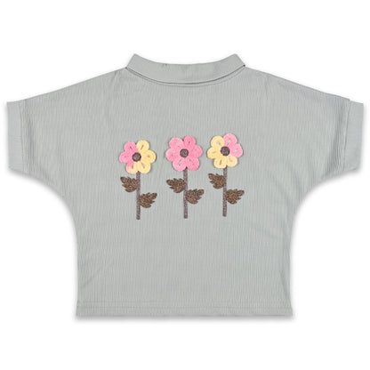 Girls applique Print T-shirt