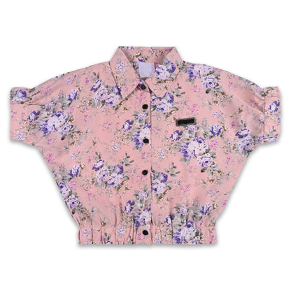 Girls Floral Print T-Shirt