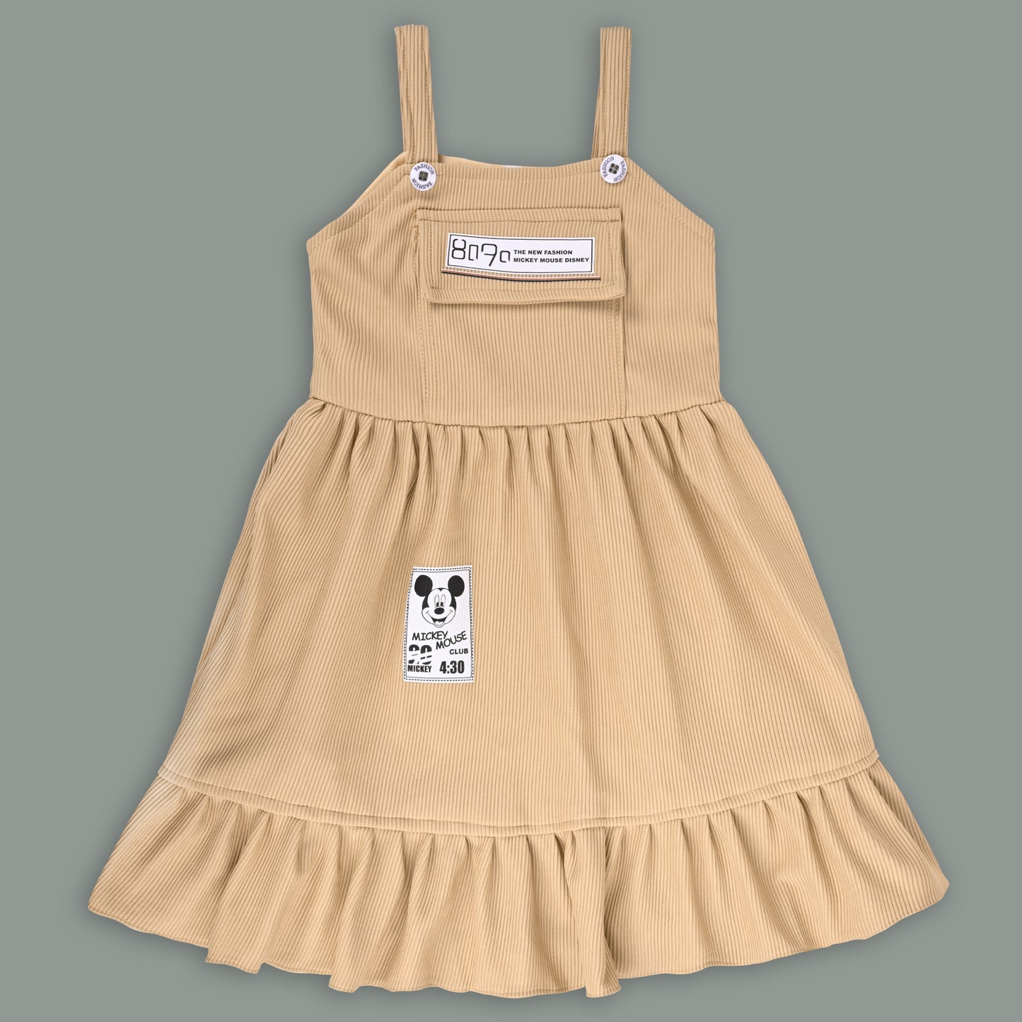 Girls Printed Top and Dungaree Set