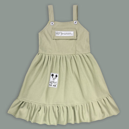 Girls Printed Top and Dungaree Set