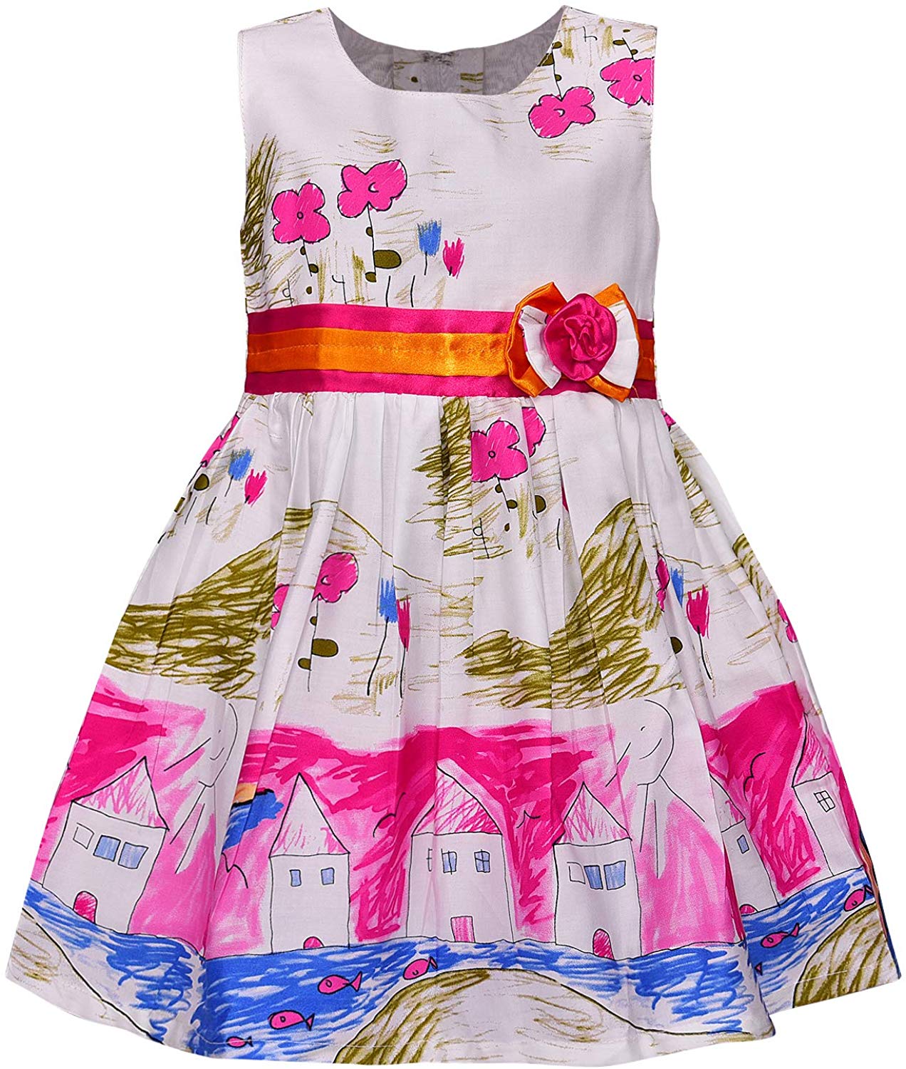 Baby Girls Cotton Frock Causal Dress