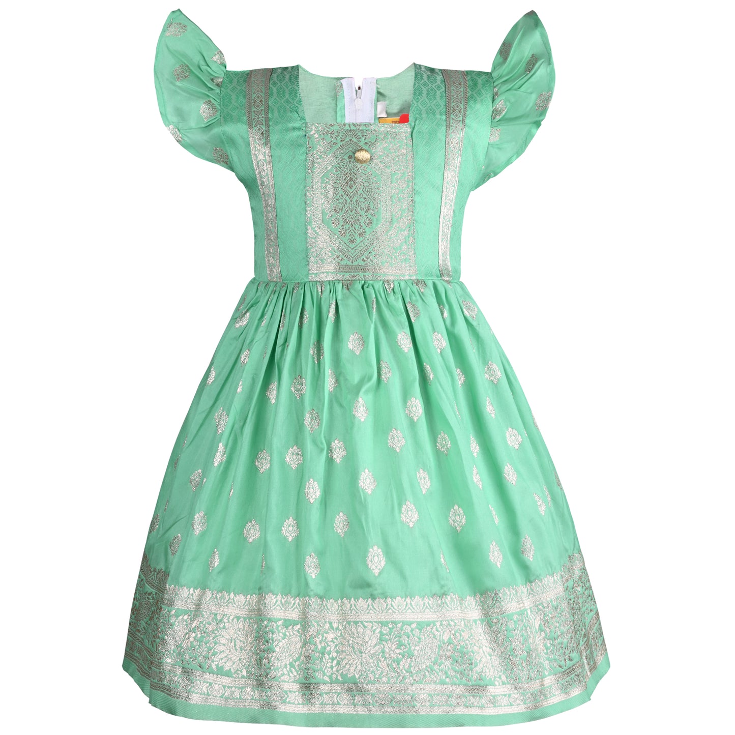 Girls A-Line Embroidered Dress