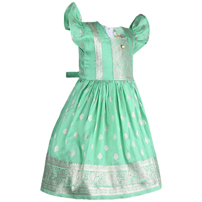 Girls A-Line Embroidered Dress