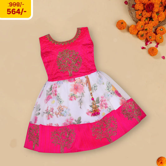 Baby Girls Embroidered Ethnic Dress