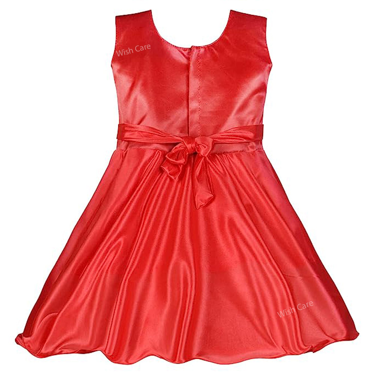 Girls Bow Embellishment Casual Dress