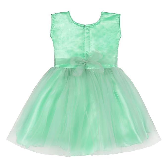 Girls Embellished Fit and Flare Frock Dress