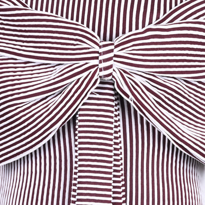 Wish Karo Girls Striped Fit and Flare Frock Dress