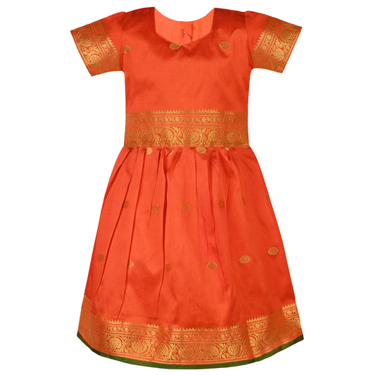 Girls Woven Design Ethnic Set