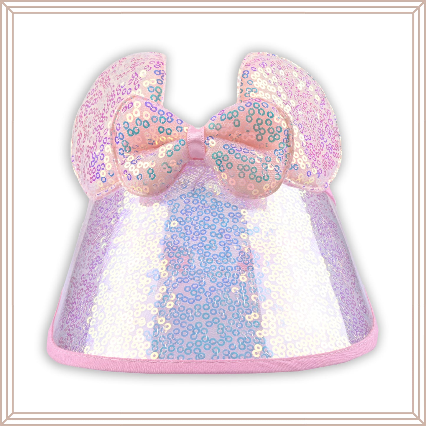 Baby Girls Minnie Bow with Sun Visor/ Cap Style Headband