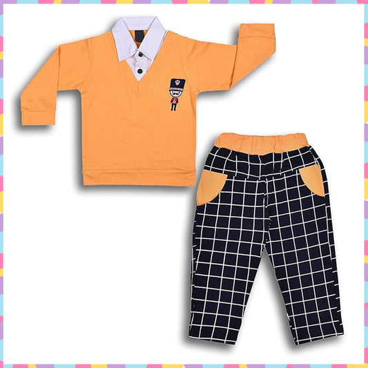 Wish Karo Cotton Clothing Set for Baby Boys hfs598y