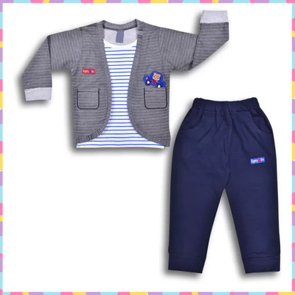 Wish Karo Cotton Clothing Set for Baby Boys hfs613blu